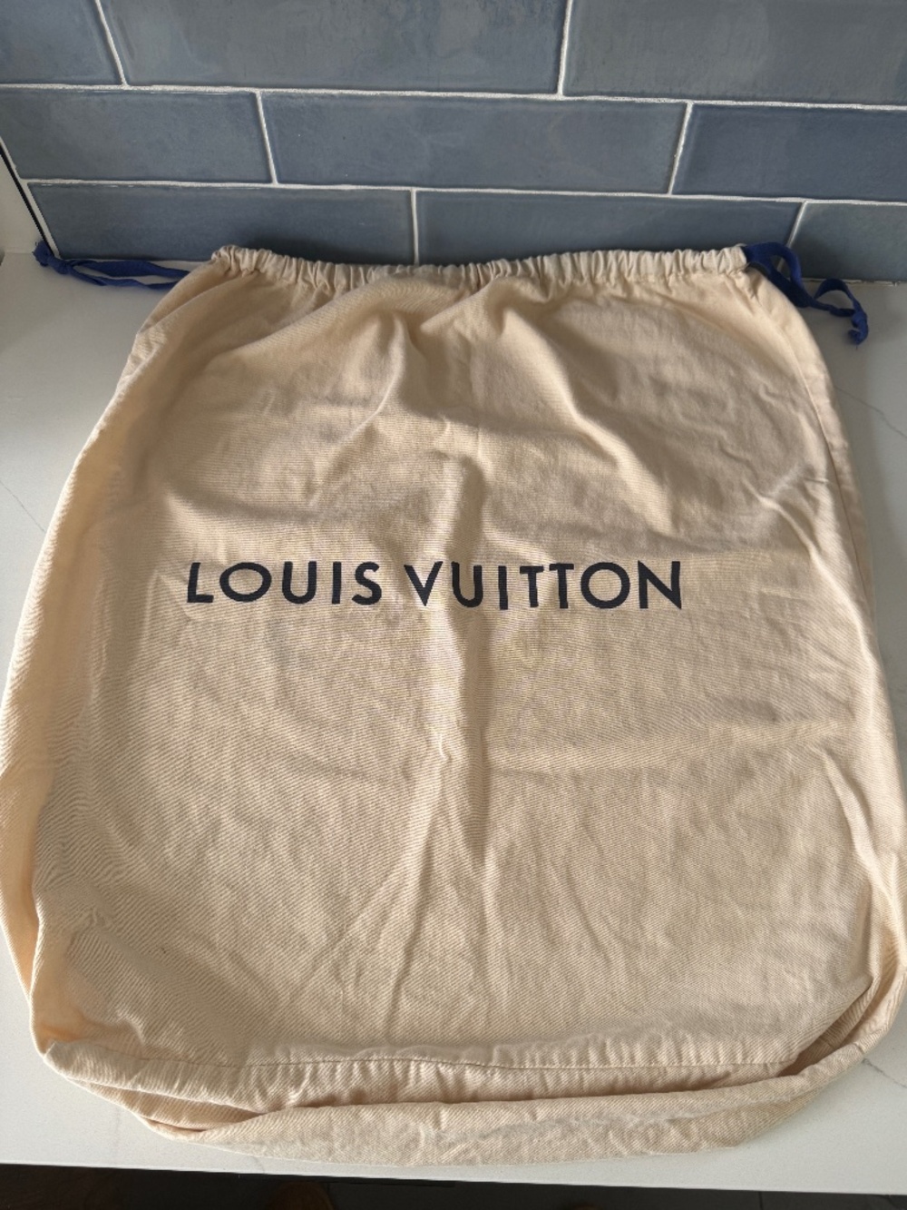 Louis Vuitton dust bag.
